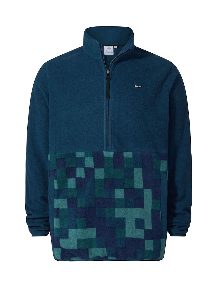 Tog 24 Blue Ryle Zip Neck Deep Micro Fleece - Image 6 of 6