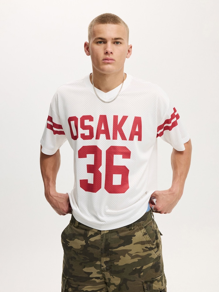 Cotton On White Football Jersey - Image 1 of 6