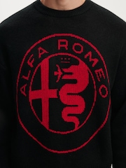 Cotton On Alfa Romeo Box Fit Crew Knit Jumper - Imaginea 4 din 5