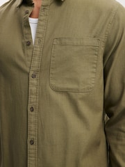 Cotton On Green Lewis Long Sleeve Shirt - Image 4 of 5