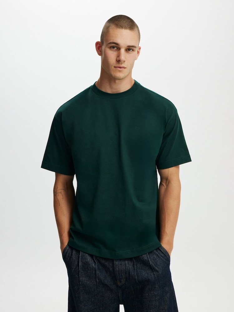 Cotton On Green Box Fit T-Shirt - Image 1 of 4