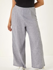 Roman Grey Curve Wide Leg Trousers - Image 4 of 5