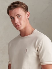 U.S. Polo Assn Natural Taped T-Shirt - Image 4 of 7