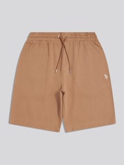 U.S. Polo Assn Brown Twill Texture Jersey Shorts - Image 5 of 7