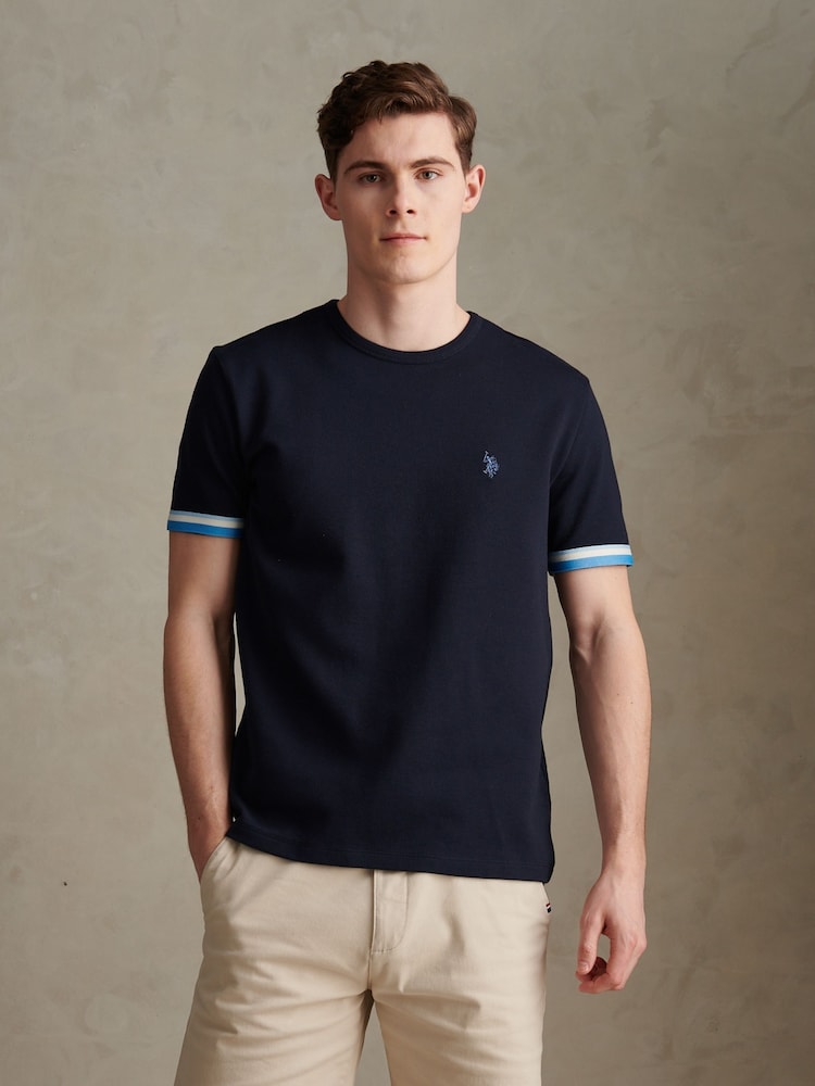 U.S. Polo Assn Blue Taped T-Shirt - Image 1 of 6