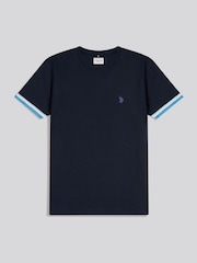 U.S. Polo Assn Blue Taped T-Shirt - Image 5 of 6