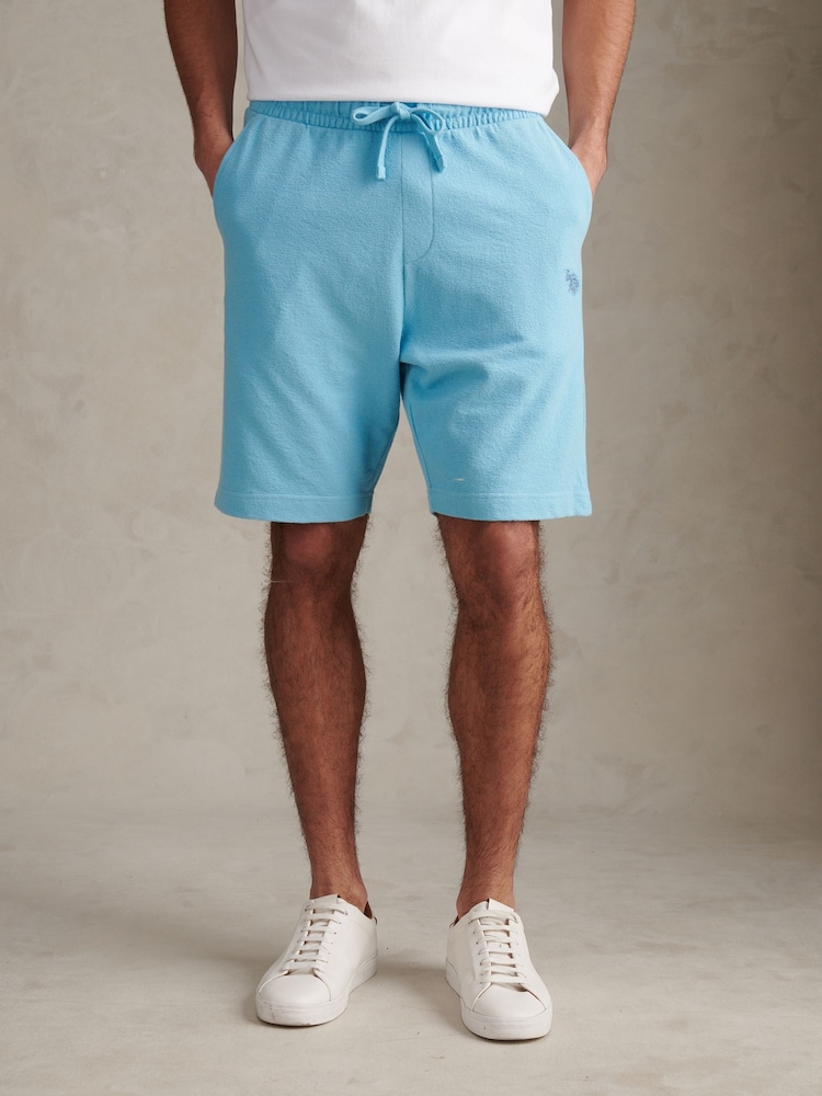 U.S. Polo Assn Blue Terry Sweat Shorts - Image 1 of 7