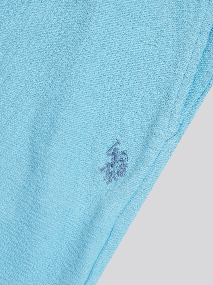 U.S. Polo Assn Blue Terry Sweat Shorts - Image 7 of 7