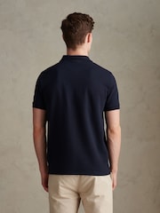 U.S. Polo Assn. Navy Twill Texture Polo Shirt - Image 2 of 7