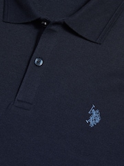 U.S. Polo Assn. Navy Twill Texture Polo Shirt - Image 7 of 7