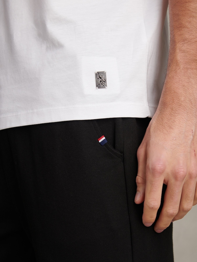 Branco - U.S. Polo Assn Smart Mercerised T-Shirt - Imagem 2 de 7