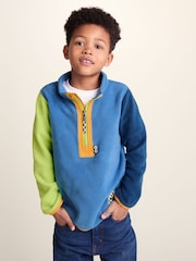 Tog 24 Blue Texel Kids Shaun The Sheep Zip Neck Fleece - Image 1 of 7