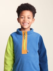 Tog 24 Blue Texel Kids Shaun The Sheep Zip Neck Fleece - Image 4 of 7
