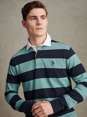 U.S. Polo Assn Classic Stripe Rugby Shirt - Imaginea 4 din 7