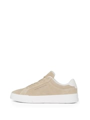 Tommy Hilfiger Natural Logo Suede Court Shoes - Image 2 of 5