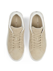 Tommy Hilfiger Natural Logo Suede Court Shoes - Image 5 of 5