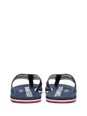 Tommy Hilfiger Desert Sky Webbing Strap Logo Flip Flops - Image 4 of 5