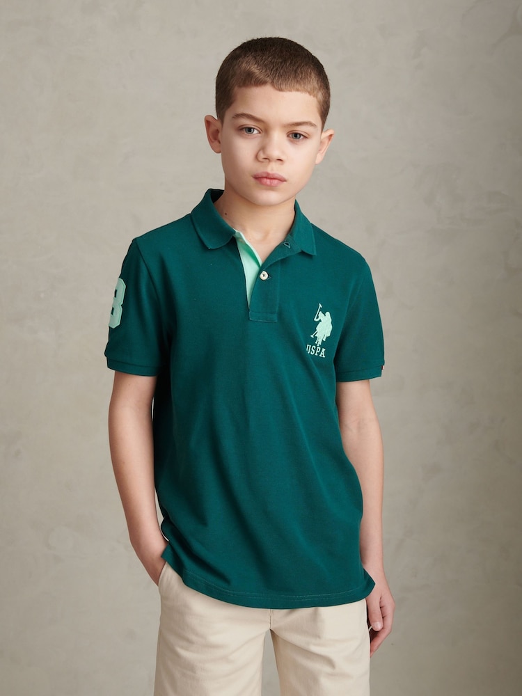 U.S. Polo Assn Green Player Polo Shirt - Image 1 of 9