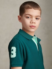 U.S. Polo Assn Green Player Polo Shirt - Image 5 of 9