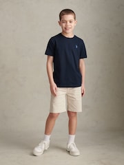 U.S. Polo Assn Blue Square Textured T-Shirt - Image 3 of 7