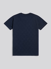 U.S. Polo Assn Blue Square Textured T-Shirt - Image 6 of 7