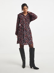 Simply Be Frill Detail Shirt Dress - Image 1 of 4