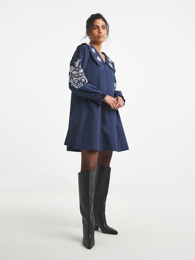 cotton poplin swing dress By Anthropologie Cotton Poplin Swing Mini Dress at Mall of America in Bloomington, MN
