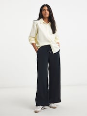 Simply Be Yellow Cropped Stripe Boxy Shirt - Image 1 of 4