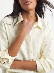 Simply Be Yellow Cropped Stripe Boxy Shirt - Image 4 of 4