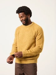 FatFace Deanston Yellow Crew Neck Jumper - Image 4 of 6