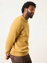 FatFace Deanston Yellow Crew Neck Jumper - Image 5 of 6