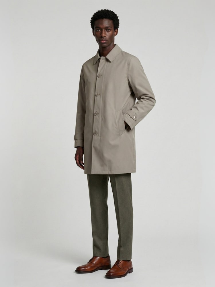 Harry Brown Natural James Basic Raincoat - Image 1 of 4