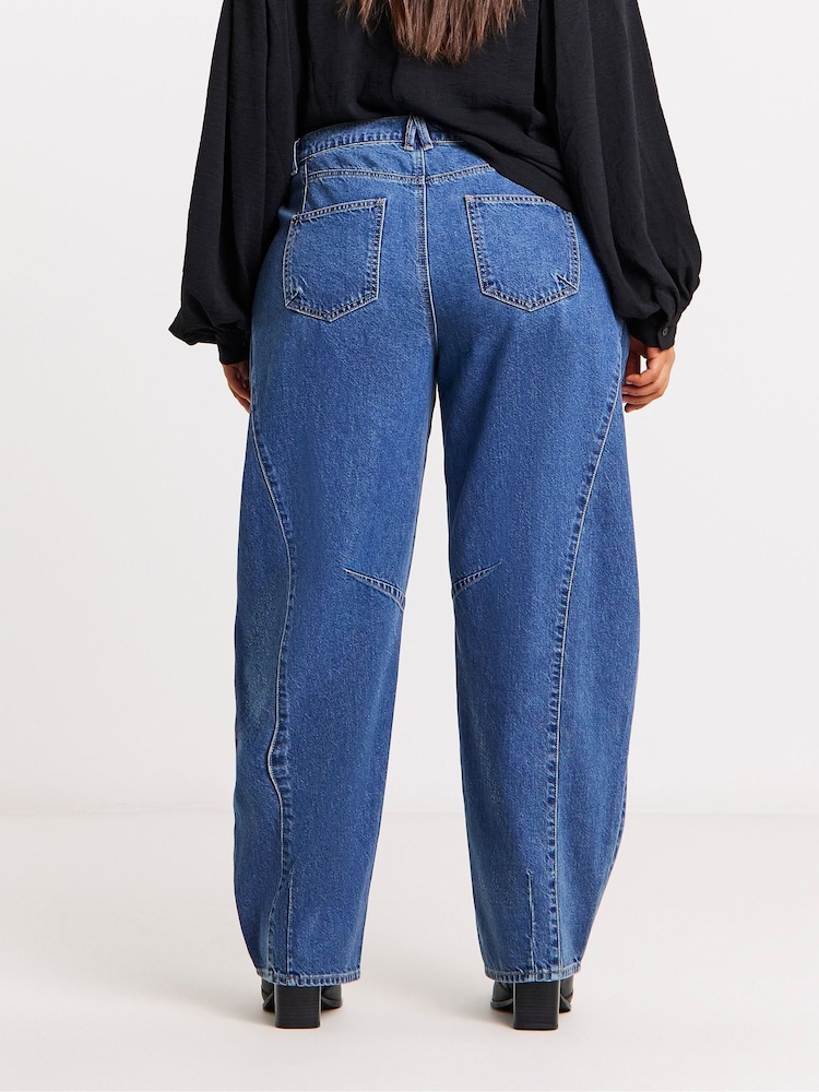 Blugi Simply Be cu croială tip balon voluminoși - Imaginea 2 din 4