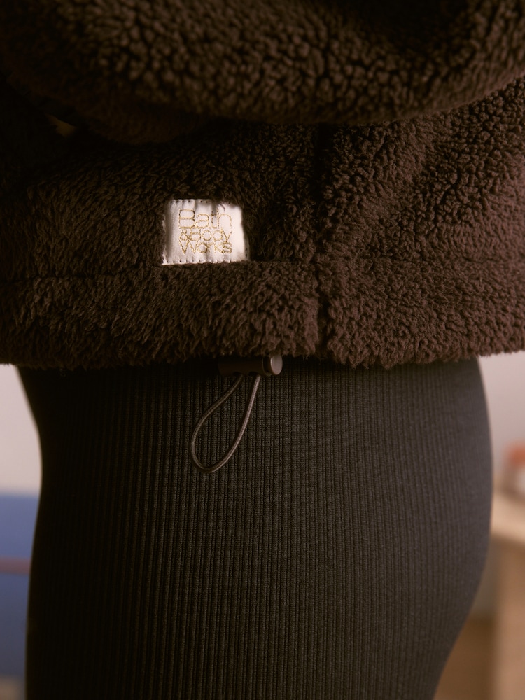 Bath & Body Works Borg Jacket with New York Embroidery - 6суретінің 6 суреті