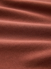 Red Rust Regular Fit Short Sleeve Pique Polo Shirt - Image 3 of 3