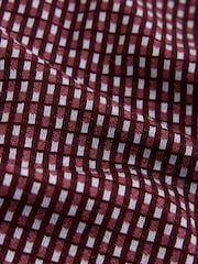 Rouge bordeaux - Polo à motif - Image 2 de 3