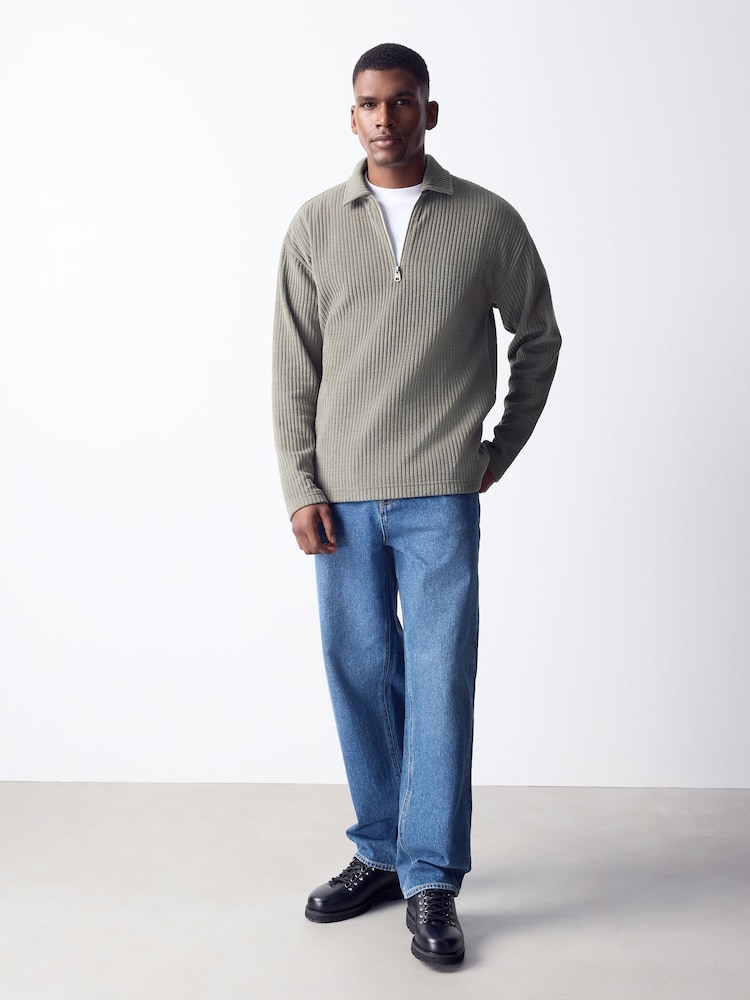 Neutral - Cord Long Sleeve Polo Shirt - Bild 2 von 8