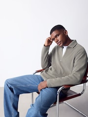 Neutral - Cord Long Sleeve Polo Shirt - Bild 4 von 8
