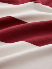 Red/White Horizontal Stripe Rugby Shirt - Image 3 of 4