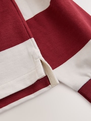 Red/White Horizontal Stripe Rugby Shirt - Image 4 of 4