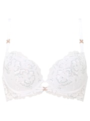 Ann Summers White Endless Attraction Sequin Embroidery Padded Plunge Bra - Image 7 of 7