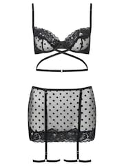 Ann Summers Twilight Tease Set aus Mesh und Spitze, Schrittlos - Bild 5 von 5