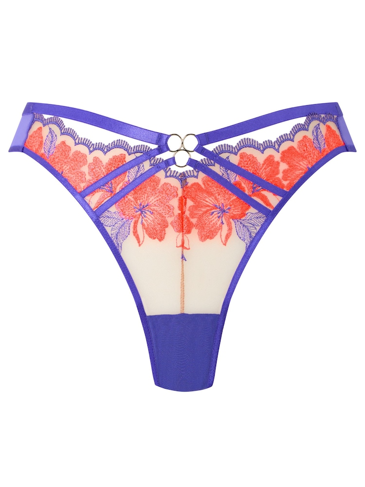 Ann Summers Purple Dusk Till Dawn Floral Embroidery Knickers - Image 5 of 5 Ann Summers Purple Dusk Till Dawn Floral Embroidery Knickers - Image 5 of 5