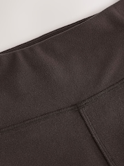 Chocolate Brown Studio Cosy Fleece Kickflare Leggings - Image 3 of 3