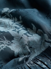 FatFace Peggy Teal Blue Trailing Rose Dress - Image 6 of 6
