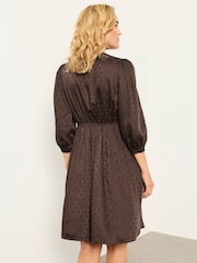 FatFace Libby Chocolate Brown Polka Dress - Image 2 of 6