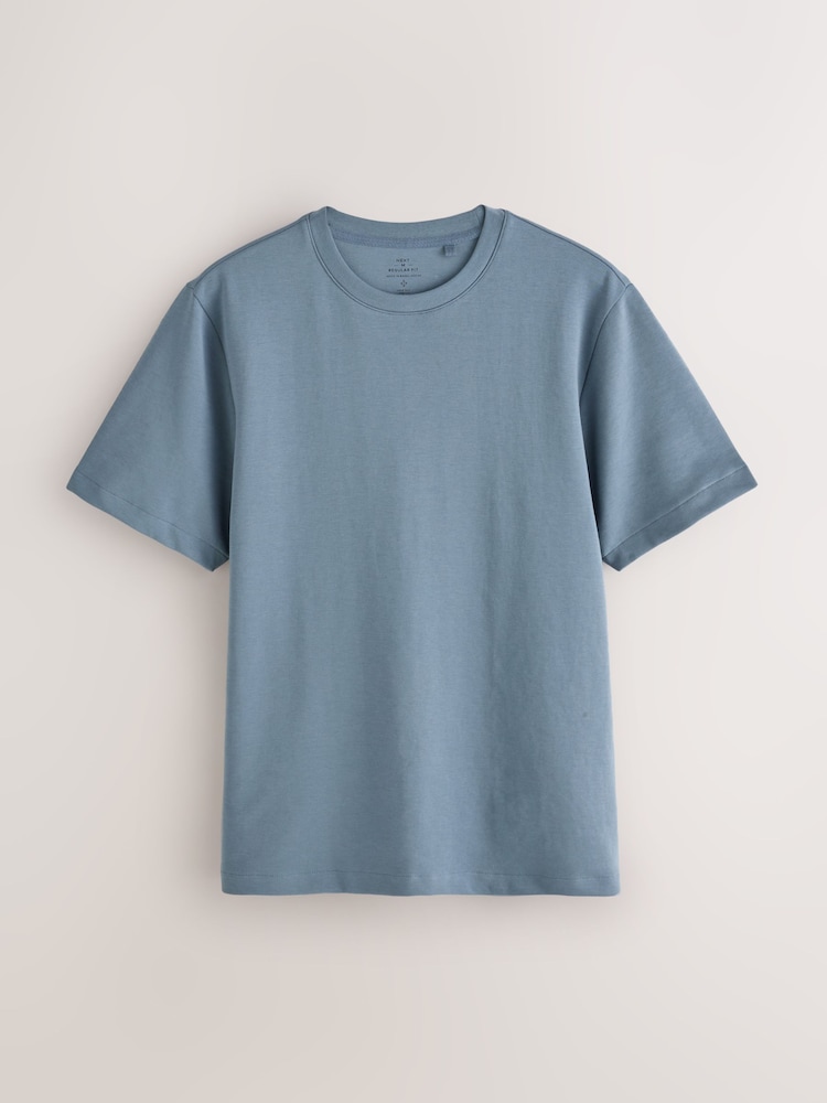 Blue Regular Fit Motionflex Soft Heavyweight T-Shirt - Image 1 of 3