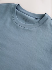 Blue Regular Fit Motionflex Soft Heavyweight T-Shirt - Image 2 of 3