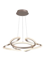 Searchlight Brown Harris LED Pendant, Metal - Image 2 of 4