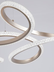 Searchlight Brown Harris LED Pendant, Metal - Image 3 of 4